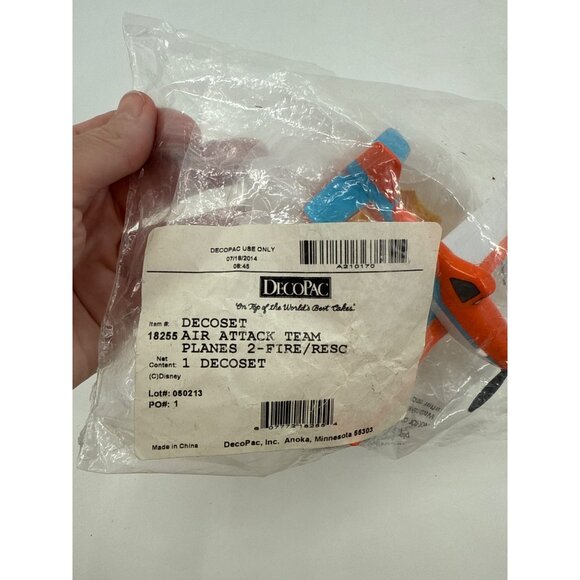 DecoPac Air Attack Team Planes 2-Fire/Rescue Cake Topper Set - Picture 3 of 6